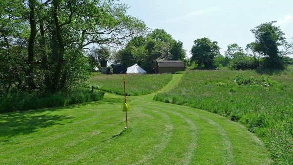 Cwt Gwyrdd campsite in Crymch, Pembrokeshire