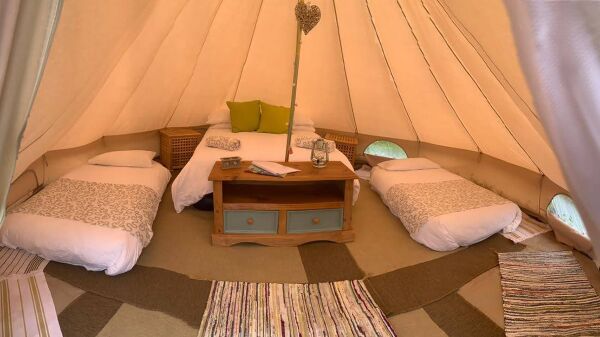 Watermeadows Glamping campsite in Kilgetty, Pembrokeshire