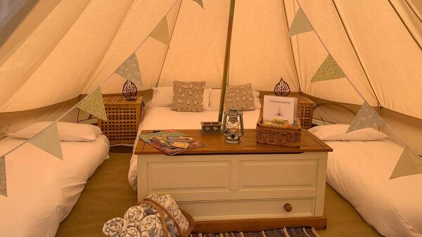 Watermeadows Glamping campsite in Kilgetty, Pembrokeshire