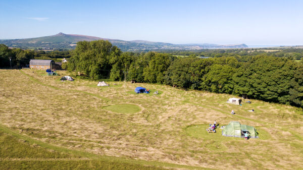 Coedfryn Farm Camping campsite in Crymch, Pembrokeshire