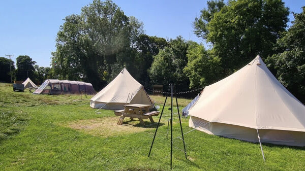 Coedfryn Farm Camping campsite in Crymch, Pembrokeshire