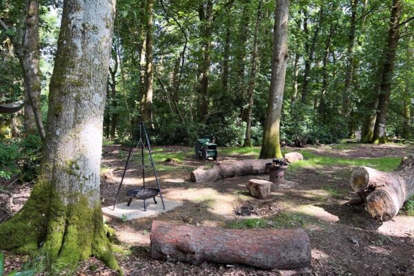 Cwm Wye Camping campsite in Builth Wells, Powys