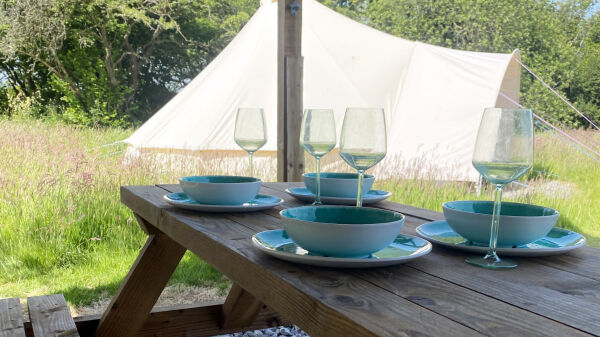 Horseshoe Camping campsite in Pendine, Carmarthenshire