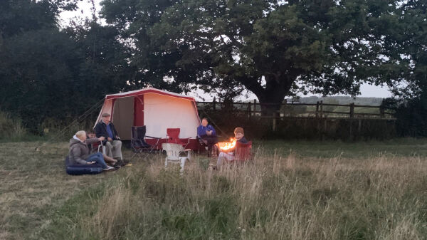 Cudlic Camping campsite in Milford Haven, Pembrokeshire