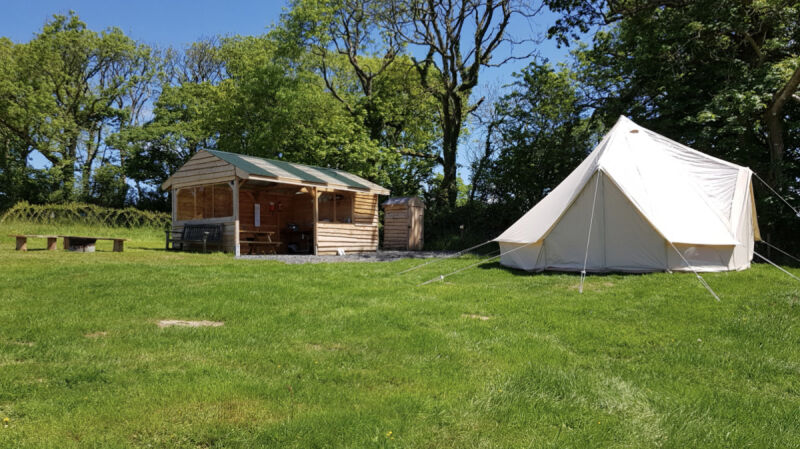 Upper Scolton Camping campsite in Haverfordwest, Pembrokeshire