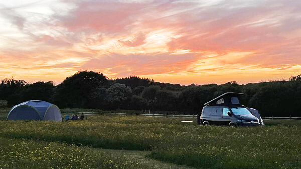 Little Oaks Camping campsite in Narberth, Pembrokeshire
