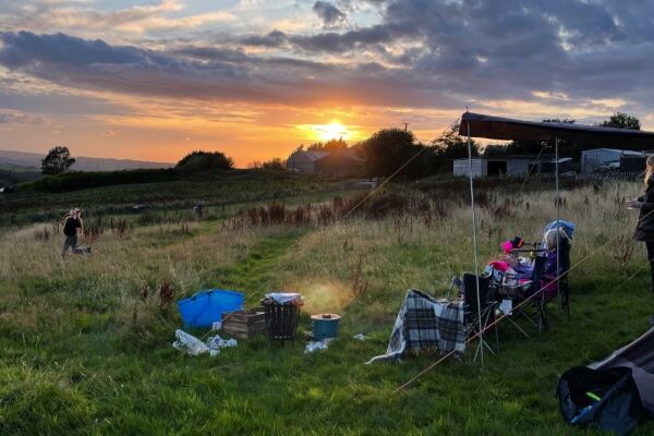 Hazel Meadow Camping campsite in Torrington, Devon