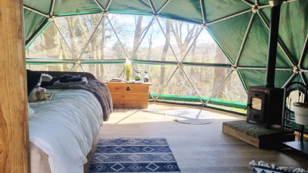 Aber Glamping campsite in Brecon, Powys