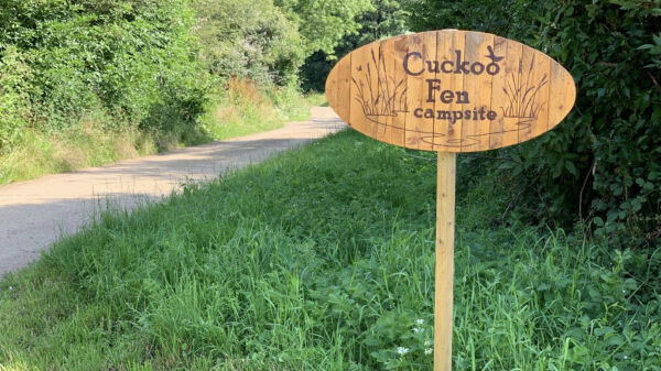 Cuckoo Fen campsite in Over, Cambridgeshire