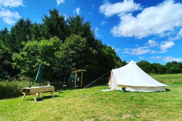 South Hoggs Hideaway campsite in Holsworthy, Devon