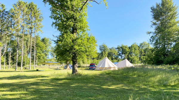 Woodlands Camping campsite in Bramdean, Hampshire