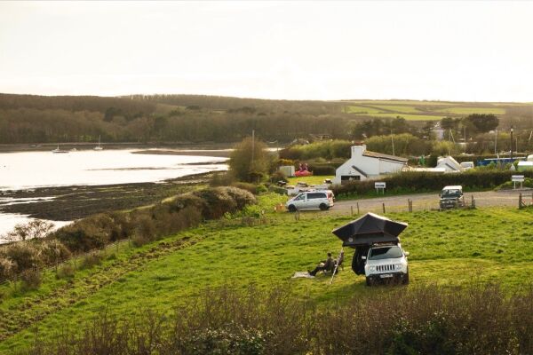 The Old Point House campsite in Angle, Pembrokeshire