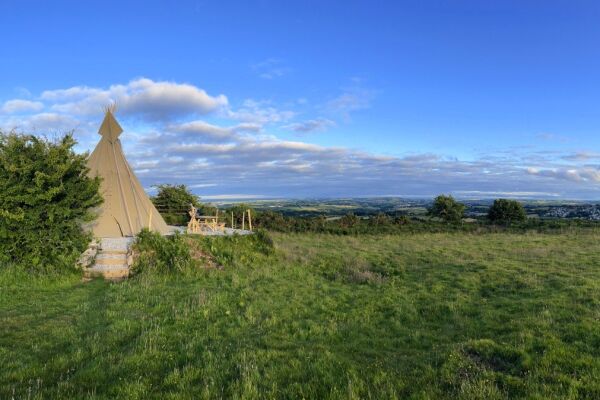 Stars & Moor campsite in Liskeard, Cornwall