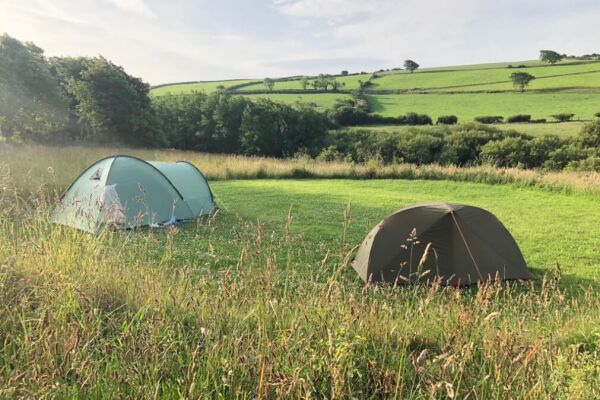 Ffosygrafel Isaf Camping campsite in Aberystwyth, Ceredigion