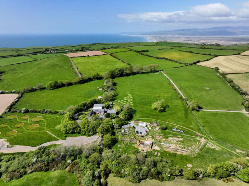 Ffosygrafel Isaf Camping campsite in Aberystwyth, Ceredigion